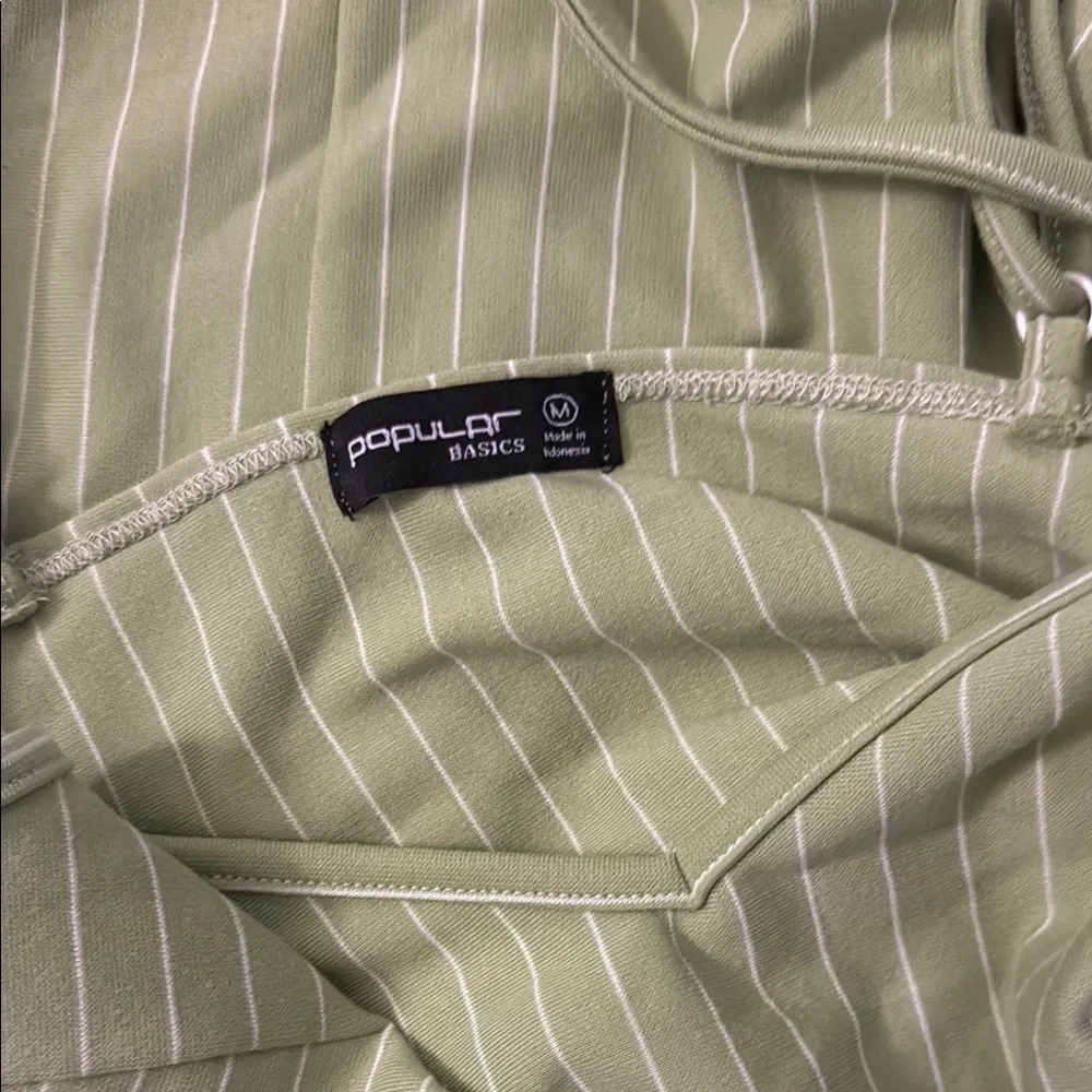 Popular Basics Green Striped Set - Picture 7 of 7